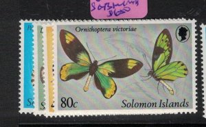 British Solomon Islands Butterfly SC 431-4 MNH (7exy)