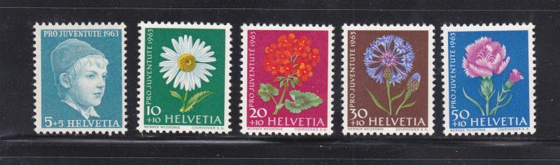 Switzerland B329-33, F-VF, MNH