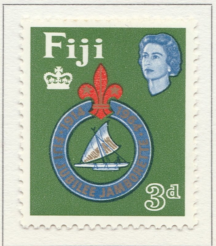 1964 English Colony British Colony FIJI 3d MH* Stamp A28P26F28415-