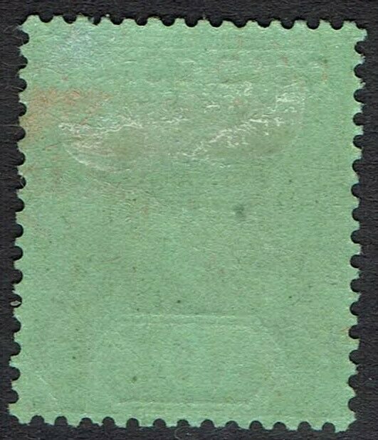 GOLD COAST 1913 KGV 10/- GREEN AND RED ON GREEN WMK MULTI CROWN CA