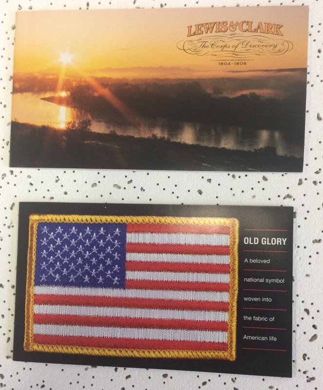 US Scott BK294 & BK 297 OLD GLORY and Lewis & Clark PRESTIGE Booklet (2 Booklets