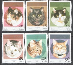 Wb159 1995 Sahara Fauna Pets Cats 1Set Mnh