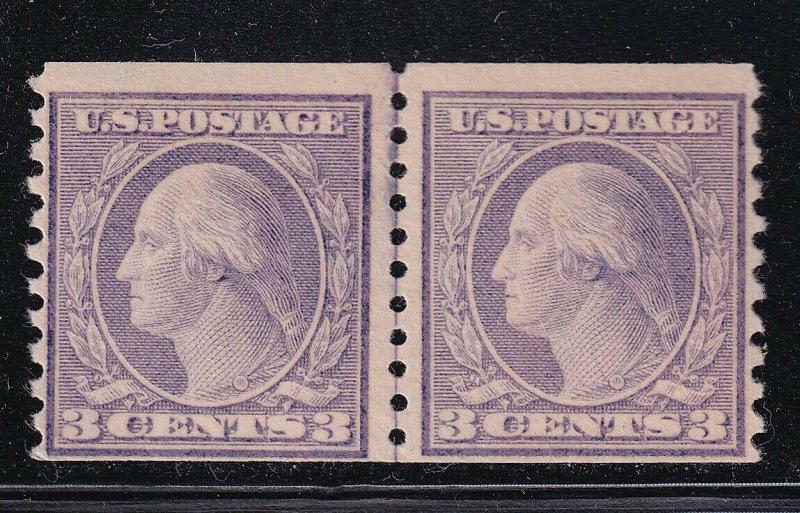 494 Line Pair F-VF original gum never hinged nice color cv $ 185 ! see pic !