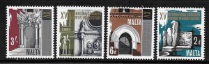 Malta 1967 Architecture Sc 371-374 MNH A77