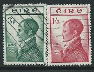 Ireland  #149-150 Robert Emmet  (U) CV $26.35