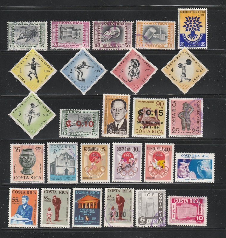 Costa Rica Country Collection B - 3 Scans - All the stamps are in the scans.