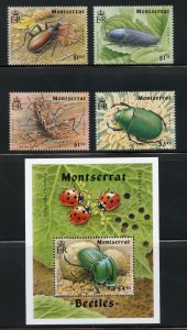 Montserrat 835-39  MNH Butterfly Set with Souvenir Sheet from 1994