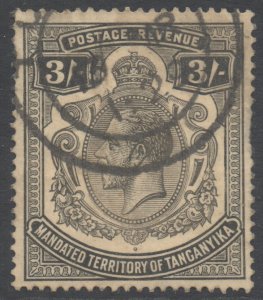 Tanganyika Scott 41 - SG104, 1927 George V 3/- used