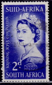 South Africa, 1953, QEII Coronation, 2d, sc#192, used