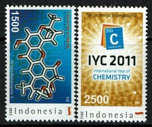 Indonesia Scott 2270-71 MNH - International Year of Chemistry (2011)