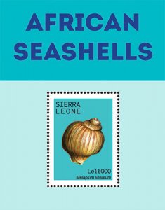 Sierra Leone 2013 - African Seashells - Souvenir Stamp Sheet - Scott #3164 - MNH