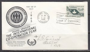 Canada Scott 437 FDC - Intl. C0-Operation Year #2