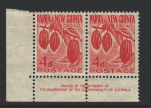 Papua New Guinea Sc#140 MNH Imprint Corner Pair