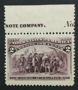 MOMEN: US #231 MINT OG H #27898