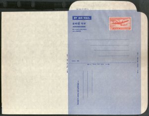 India 1960 20p Aerogramme Air Letter Mint Aeroplane Postal Stationary 10372