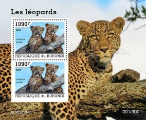 2022/01 - BURUNDI - LEOPARDS             2V  complet set    MNH ** T