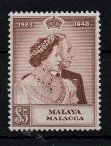 Malaya Malacca 1948 $5 SG2 mint LHM WS45984