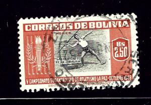 Bolivia C154 Used 1951 Javelin Thrower