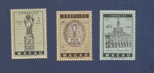 MACAO MACAU - Scott 365-367  - VF MNH