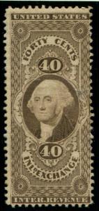 R53 US 40c Inland Exchange, used cv $6.50