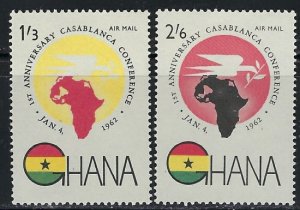 Ghana C5-6 MNH 1962 set (an4587)