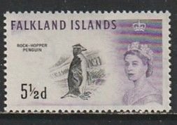 1960 Falkland Islands - Sc 134 - MNH VF - 1 single - Rock-hopper Penguin