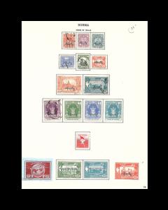 VINTAGE: BURMA 1945-72 USD/LOTS OF MINT LH SCOTT # ASST PAGES $298LOT #B1945B