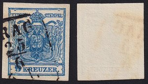 Austria - 1854 - Scott #5e - used - PRAG pmk Czech Republic