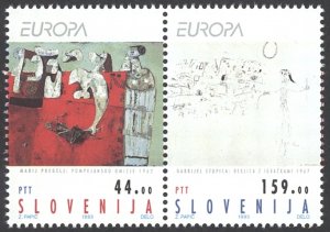 Slovenia Sc# 171a MNH Pair 1993 Europa