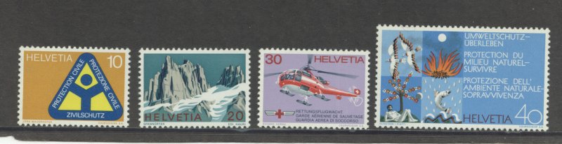 Switzerland 551-4 MNH cgs