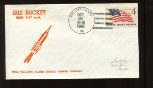 OCT 18 1960 IRIS ROCKET FIRED 9:17 AM GOLDCRAFT COVER (LV 966)