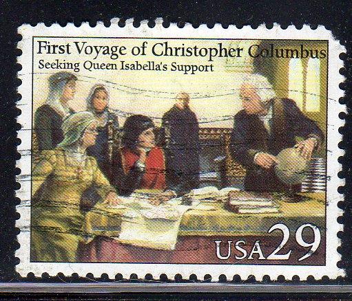 United States 2620 - Used - Columbus Seeking Queen's Support