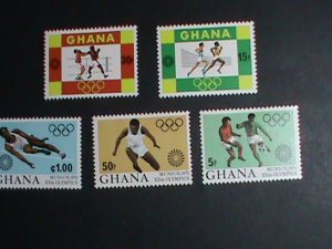 GHANA STAMP-1972-SC#454-8 20TH OLYMPIC GAMES MUNICH'72 STAMP SET VERY FINE