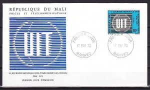 Mali, Scott cat. 168. Communications issue. First day cover. ^