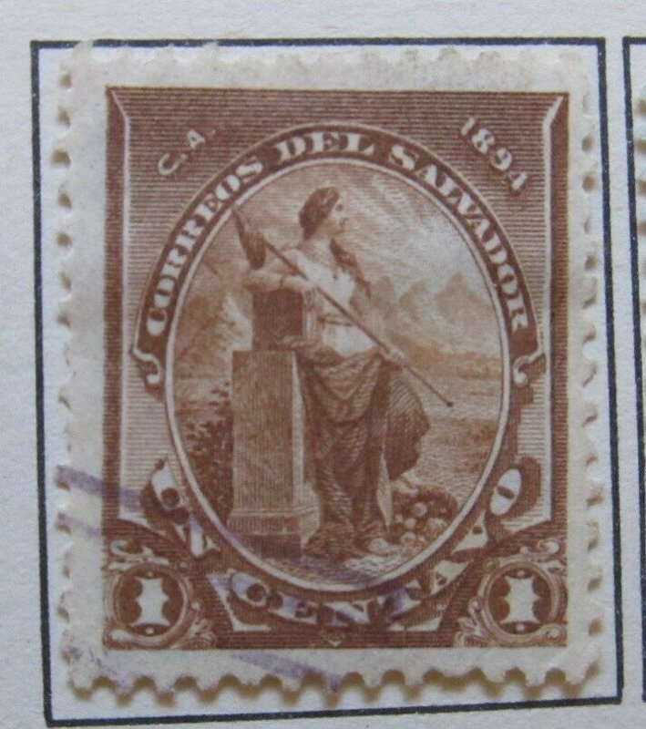 A6P37F91 Salvador 1894 1c used