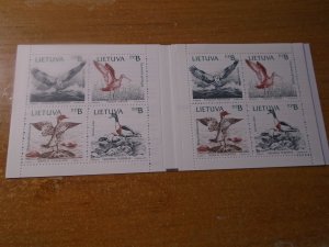 Lithuania  #  430a   MNH  Birds  complete booklet