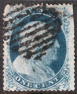 #22 Used, Fine+, SE, block grid cancel (CV $475 - ID36755) - Joseph Luft