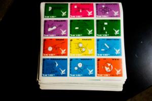 Israel Stamps 1964 Int'l Trade Fair S/S of 12 Hoard of 100 Imperf Sheets