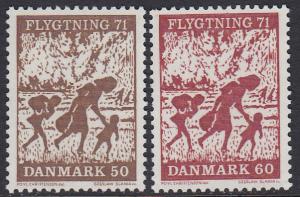 Denmark 479-80 MNH - Refugees