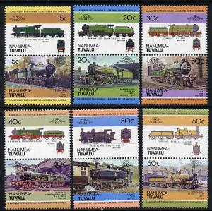 Tuvalu - Nanumea 1984 Locomotives #1 (Leaders of the Worl...