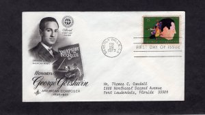 1484 Geo Gershwin, FDC ArtCraft addressed