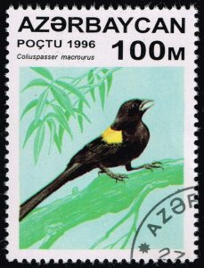 Azerbaijan #592 Yellow-mantled Widowbird; CTO