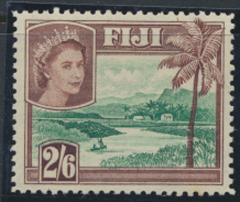 Fiji  SG 292 MLH  SC# 159  River Scene 1954 see scans  and details