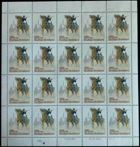 Scott 2818 - 29c Buffalo Soldier - MNH sheet of 20 - S1111 1