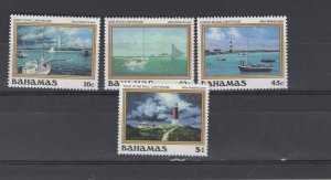 BAHAMAS #630-633 Pleasure Craft VFNH boats ships lighthouse