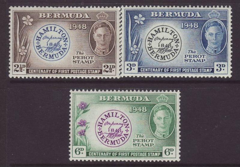 1949 Bermuda Perot Set. U/Mint SG127/129