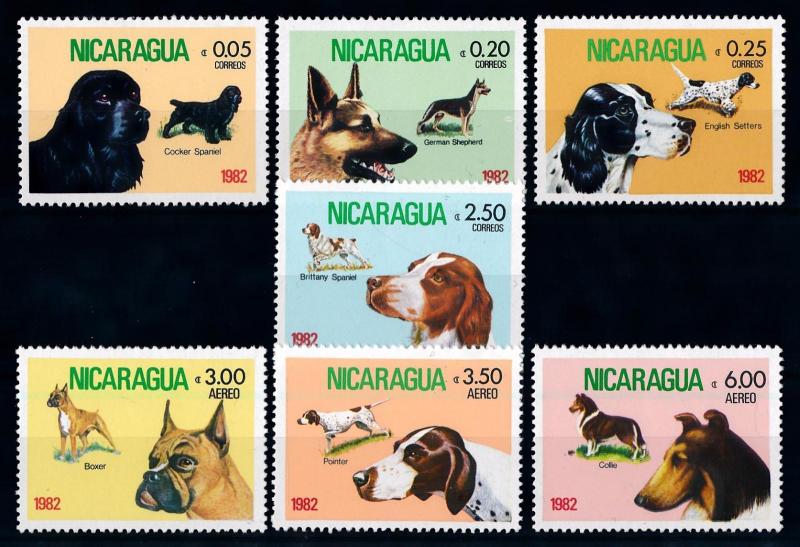 [65580] Nicaragua 1982 Dogs  MLH