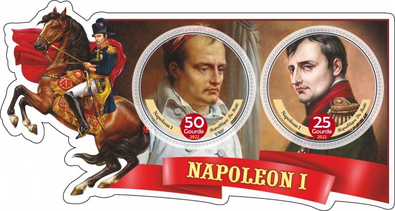 Stamps.Napoleon Bonaparte Haiti 1+1 sheets 2022 year NEW perforated