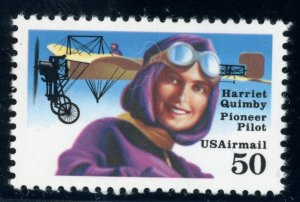 US Stamp #C128 Harriet Quimby 50c - PSE Cert - SUPERB 98 - MNH - SMQ $80.00