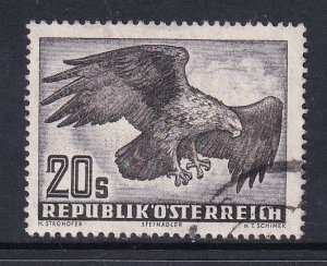 Austria    #C60   used  1952   birds   20s